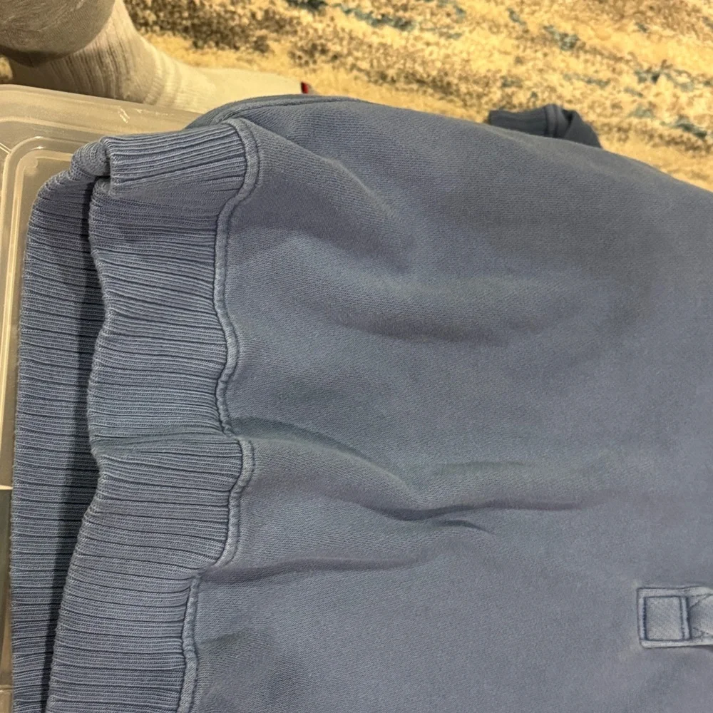 Aerie Blue Half-Zip Sweatshirt - Picture 5 of 7
